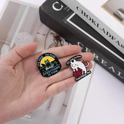 Cartoon Style Punk Modern Style Animal Letter Skull Alloy Stamping Stoving Varnish Plating Unisex Brooches