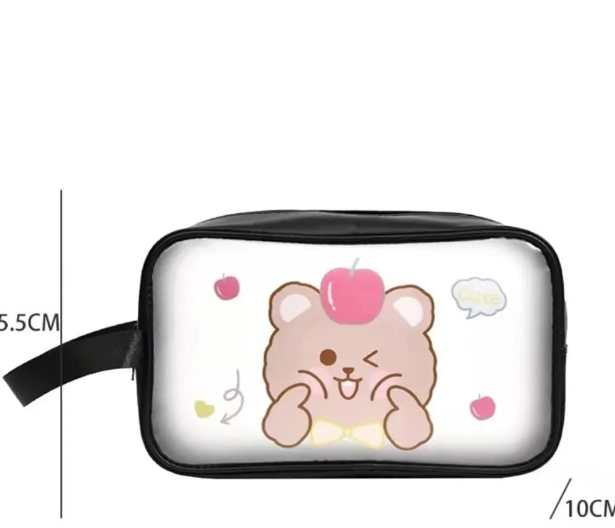 Cartoon Style Rabbit Cartoon Bear Pvc Storage Bag Makeup Bags