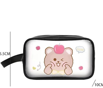 Cartoon Style Rabbit Cartoon Bear Pvc Storage Bag Makeup Bags