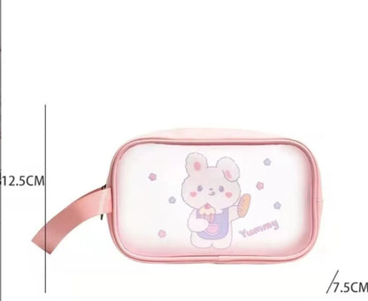 Cartoon Style Rabbit Cartoon Bear Pvc Storage Bag Makeup Bags