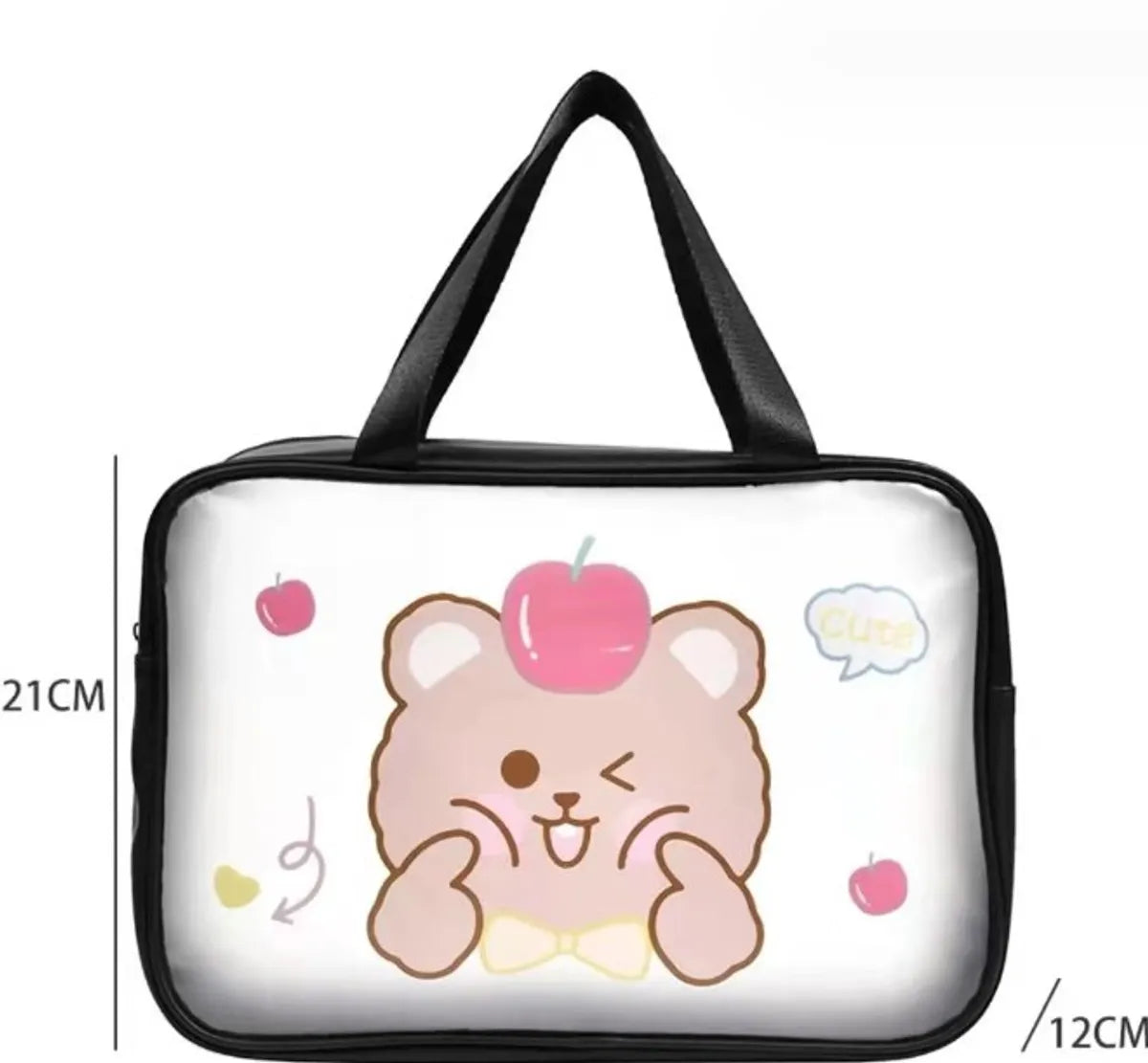 Cartoon Style Rabbit Cartoon Bear Pvc Storage Bag Makeup Bags