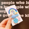 Cartoon Style Rainbow Plastic Patchwork Hair Clip