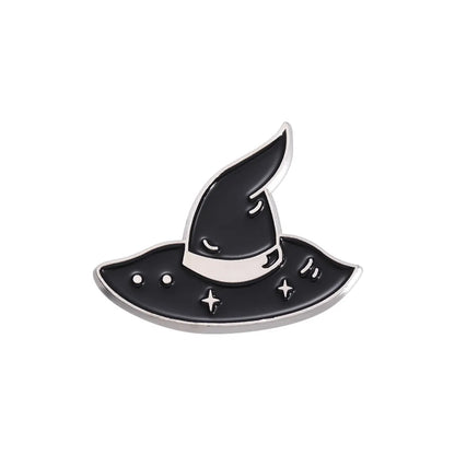 Cartoon Style Retro Cowboy Style Wizard'S Hat Devil'S Eye Alloy Stamping Stoving Varnish Plating Unisex Brooches