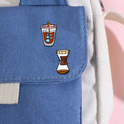 Cartoon Style Retro Cup Alloy Enamel Stoving Varnish Unisex Brooches