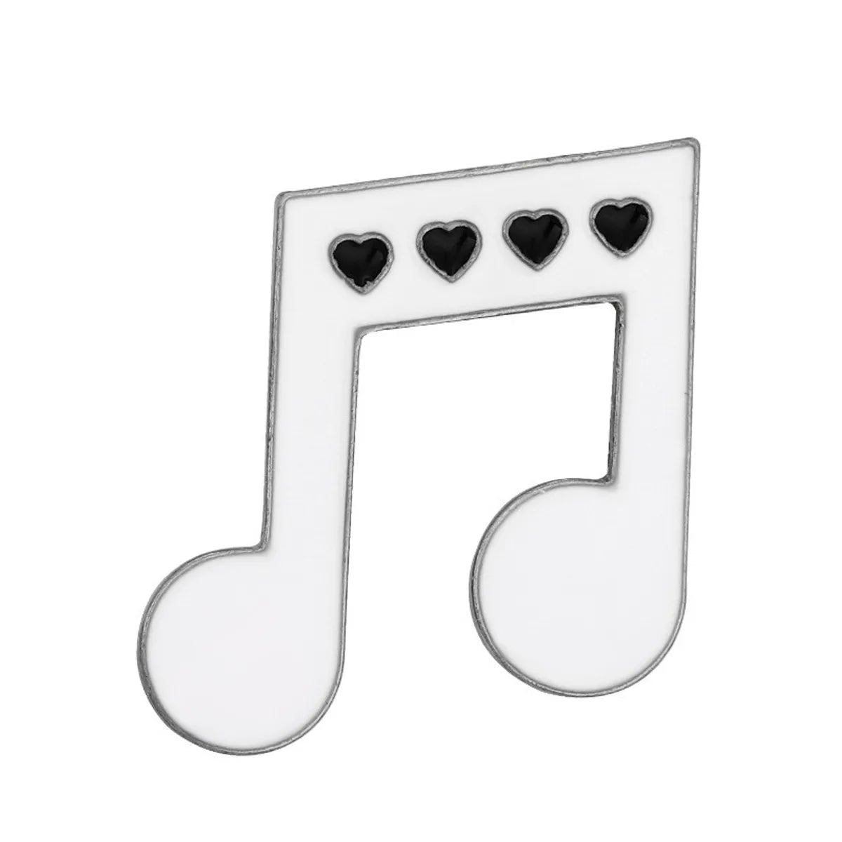 Cartoon Style Retro Guitar Notes Alloy Stamping Stoving Varnish Plating Kid'S Brooches