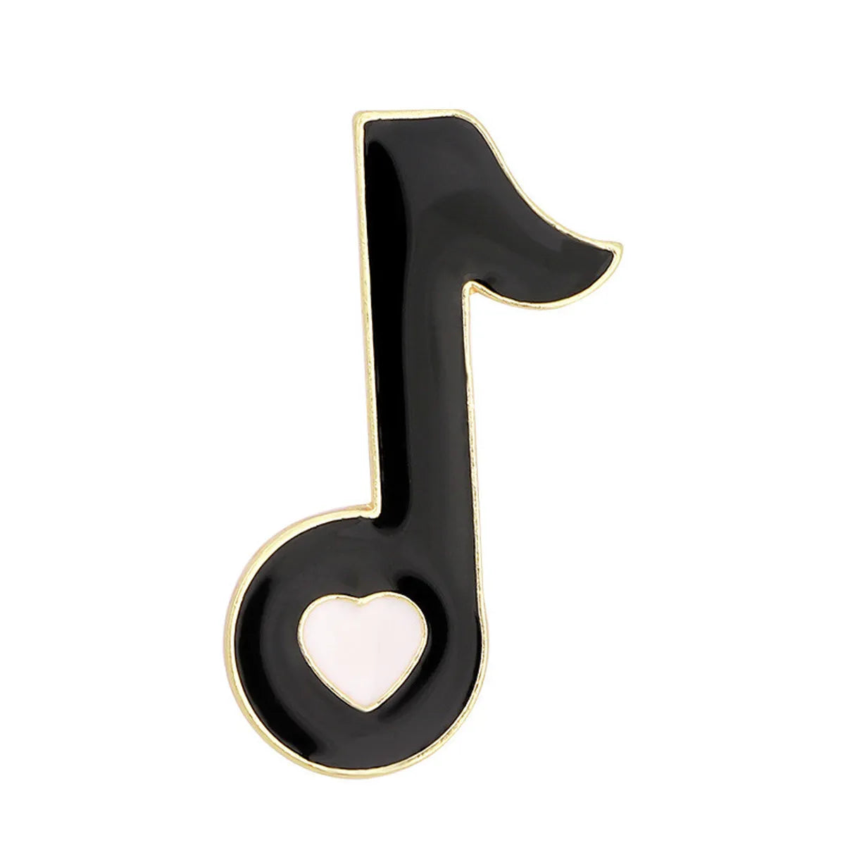 Cartoon Style Retro Guitar Notes Alloy Stamping Stoving Varnish Plating Kid'S Brooches