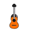 Cartoon Style Retro Guitar Notes Alloy Stamping Stoving Varnish Plating Kid'S Brooches