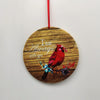 Cartoon Style Round Letter Bird Arylic Pendant