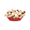 Cartoon Style Sandwich Sofa French Fries Alloy Enamel Unisex Brooches