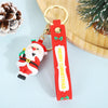 Cartoon Style Santa Claus Silica Gel Christmas Unisex Bag Pendant Keychain