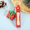 Cartoon Style Santa Claus Silica Gel Christmas Unisex Bag Pendant Keychain