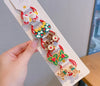 Cartoon Style Santa Claus Snowman Arylic Plastic Hair Clip Hair Tie 1 Set