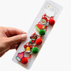 Cartoon Style Santa Claus Snowman Arylic Plastic Hair Clip Hair Tie 1 Set