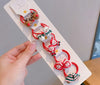 Cartoon Style Santa Claus Snowman Arylic Plastic Hair Clip Hair Tie 1 Set