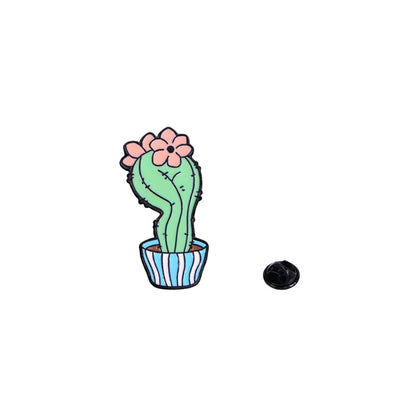 Cartoon Style Simple Style Cactus Alloy Enamel Unisex Brooches