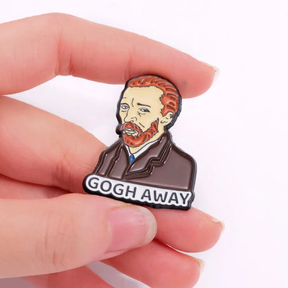 Cartoon Style Simple Style Human Alloy Plating Unisex Brooches