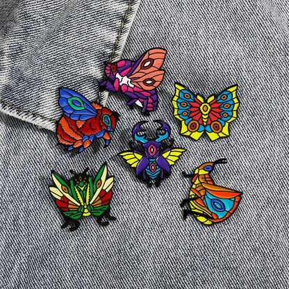 Cartoon Style Simple Style Insect Alloy Enamel Plating Unisex Brooches