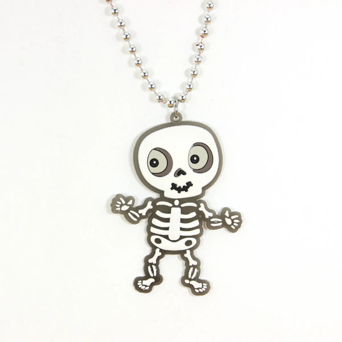 Cartoon Style Skull PVC Halloween Unisex Pendant Necklace