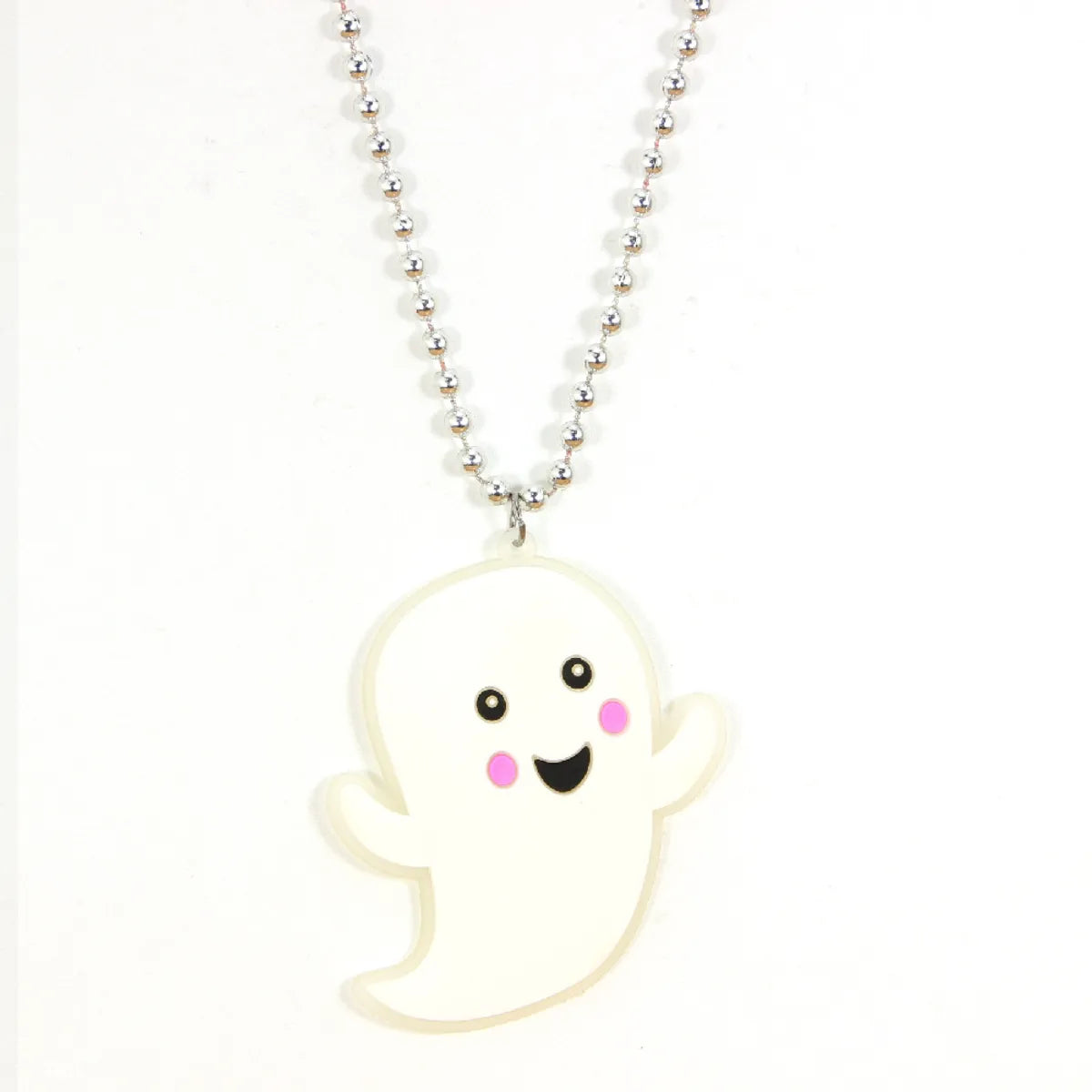 Cartoon Style Skull PVC Halloween Unisex Pendant Necklace