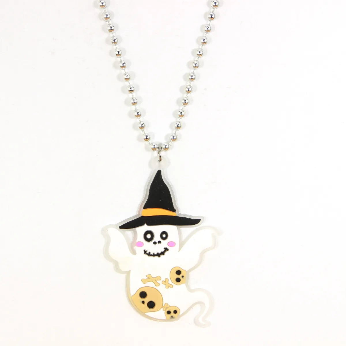 Cartoon Style Skull PVC Halloween Unisex Pendant Necklace