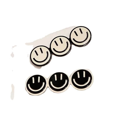 Cartoon Style Smile Face Arylic Hair Clip