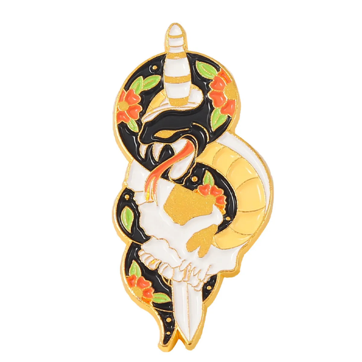 Cartoon Style Snake Alloy Stoving Varnish Unisex Brooches