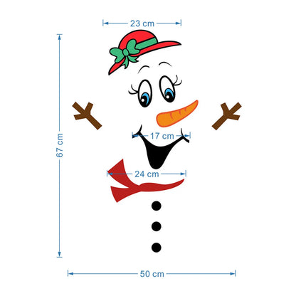 Cartoon Style Snowman Synthetic Resin