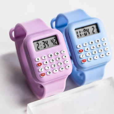 Cartoon Style Solid Color Electronic Kids Watches