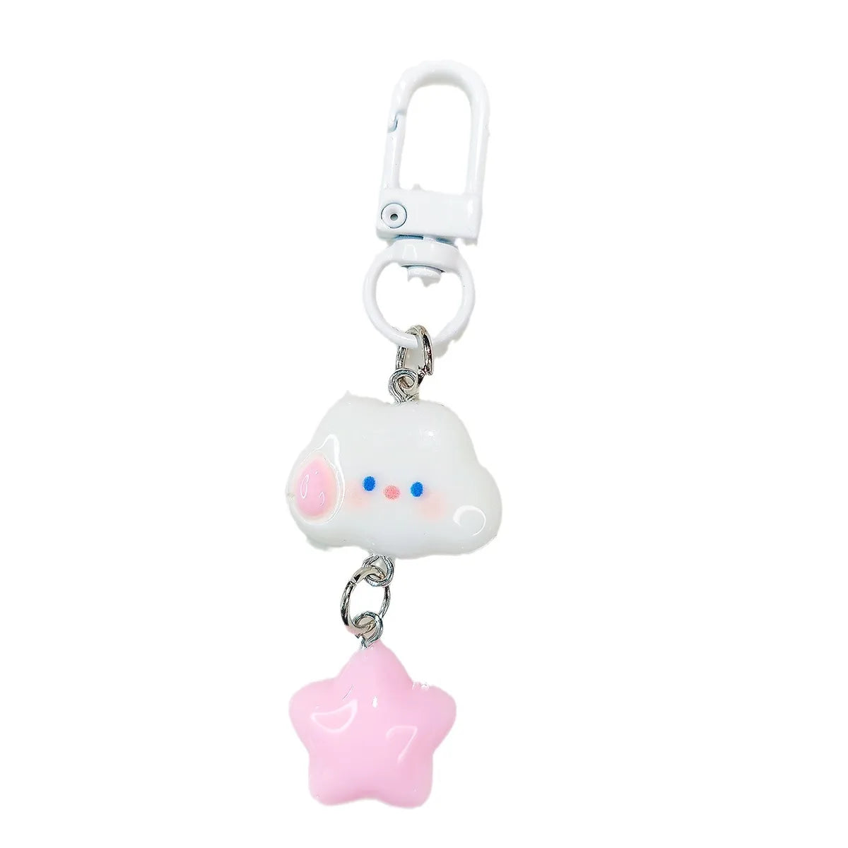 Cartoon Style Star Resin Women'S Keychain