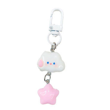 Cartoon Style Star Resin Women'S Keychain