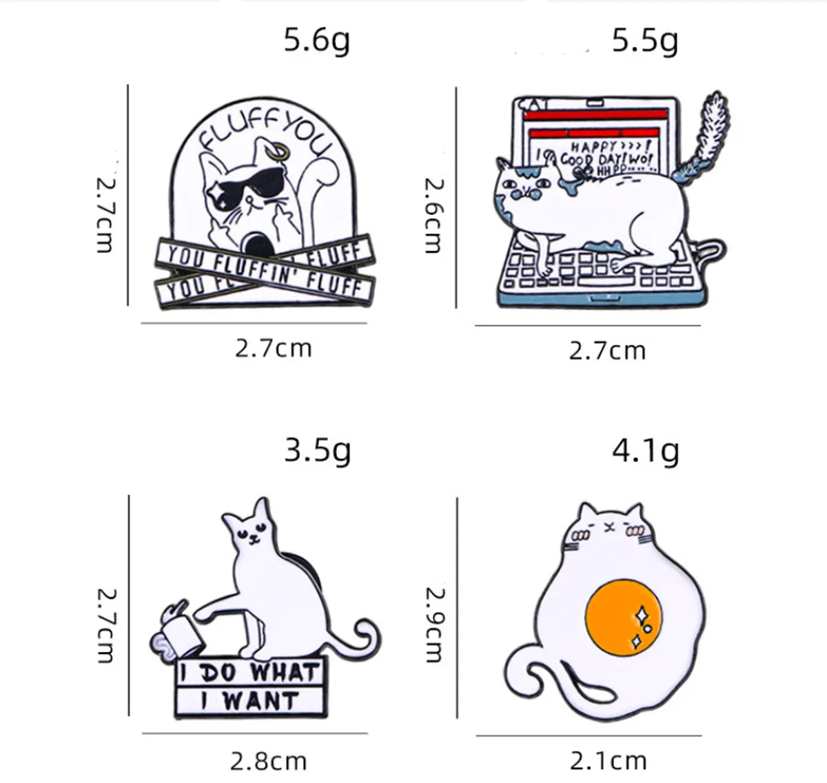 Cartoon Style Sweet Animal Alloy Enamel Unisex Brooches