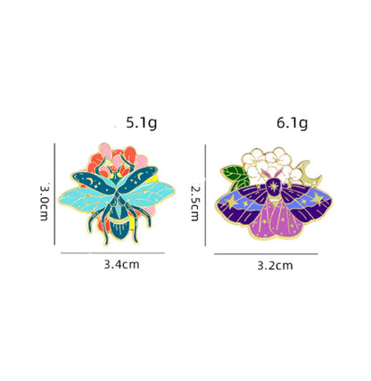 Cartoon Style Sweet Flower Butterfly Alloy Enamel Unisex Brooches