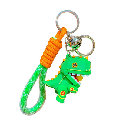 Cartoon Style Sweet Simple Style Dinosaur Pvc Women'S Bag Pendant Keychain