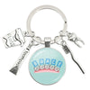 Cartoon Style Teeth Alloy Glass Unisex Bag Pendant Keychain