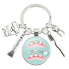 Cartoon Style Teeth Alloy Glass Unisex Bag Pendant Keychain