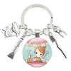 Cartoon Style Teeth Alloy Glass Unisex Bag Pendant Keychain