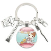 Cartoon Style Teeth Alloy Glass Unisex Bag Pendant Keychain