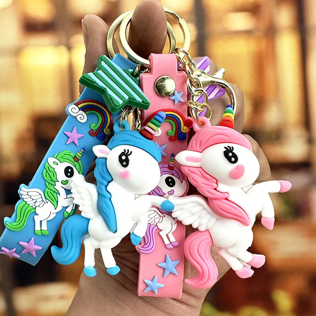 Cartoon Style  Pvc Silica Gel Unisex Bag Pendant Keychain