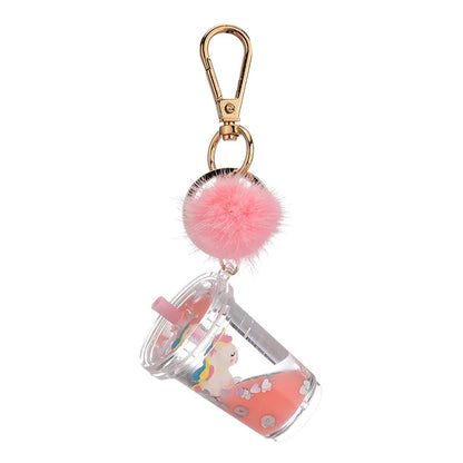 Cartoon  Milk Tea Bottle Acrylic Keychain Wholesale Nihaojewelry