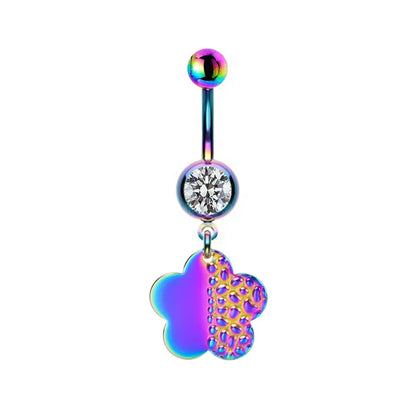 Casual Animal Sun Heart Shape Stainless Steel Copper Rhinestones Belly Ring In Bulk