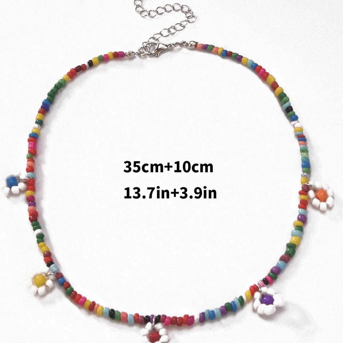 Casual Beach Flower Beaded Women'S Necklace