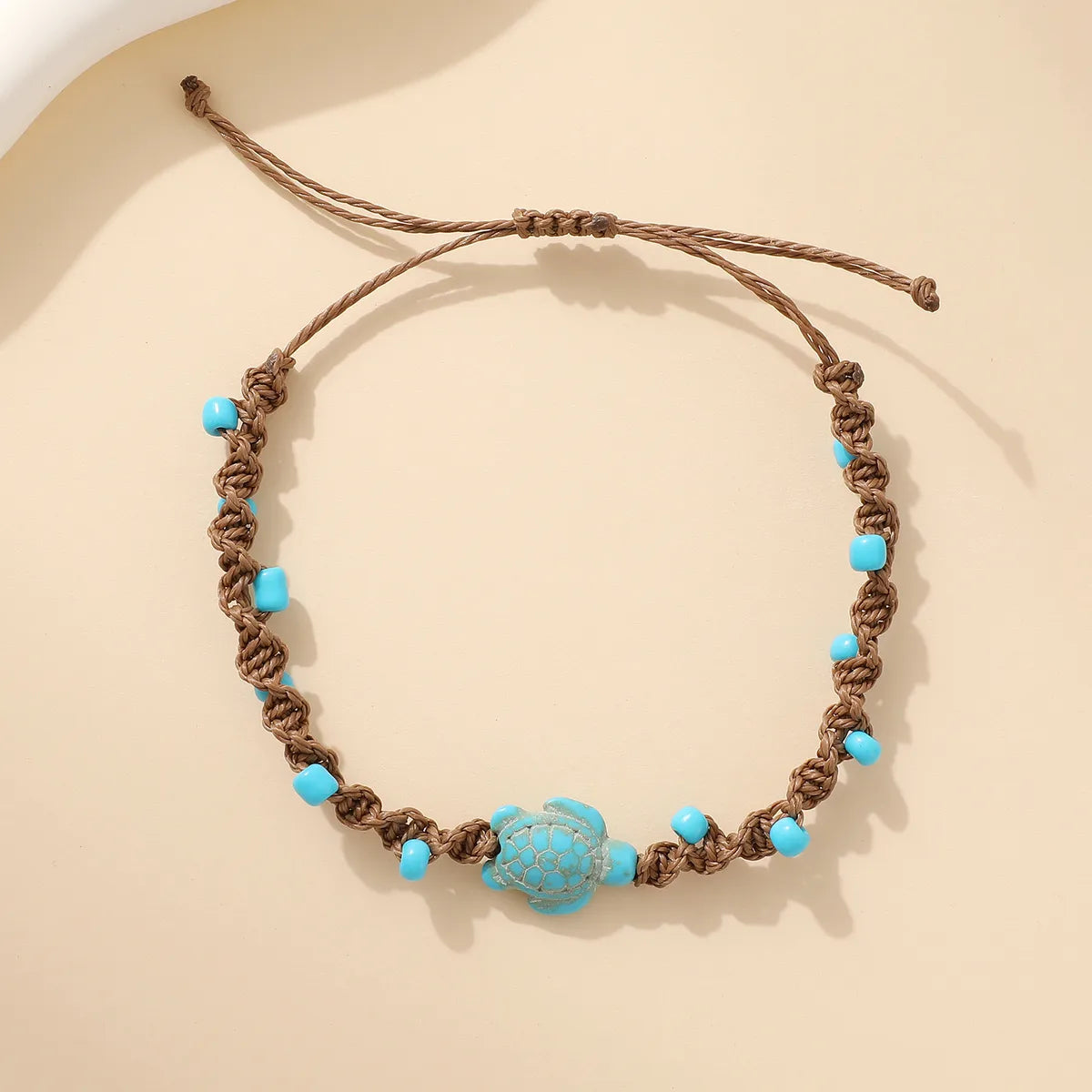 Casual Bohemian Beach Tortoise Starfish Turquoise Seed Bead Rope Beaded Braid Women'S Bracelets