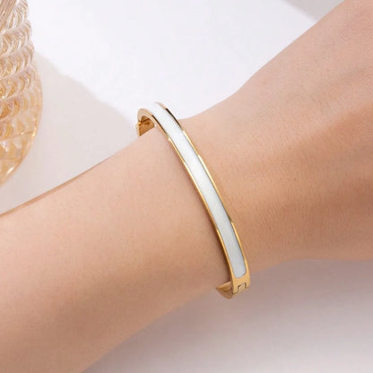 Casual Business Simple Style Geometric 304 Stainless Steel Wholesale Bangle