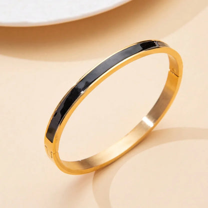 Casual Business Simple Style Geometric 304 Stainless Steel Wholesale Bangle