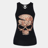 Women'S Vest Tank Tops Tassel Ripped Hollow Out Casual Butterfly Skull