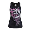 Women'S Vest Tank Tops Tassel Ripped Hollow Out Casual Butterfly Skull