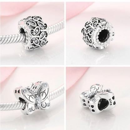 Casual Butterfly Sterling Silver Wholesale Jewelry Accessories