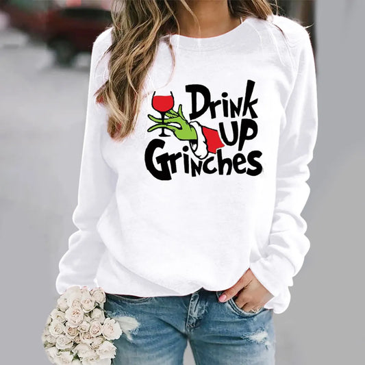 Women'S Hoodies Long Sleeve Printing Casual Cartoon Letter