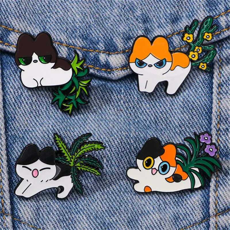 Casual Cartoon Style Animal Cat Alloy Unisex Brooches