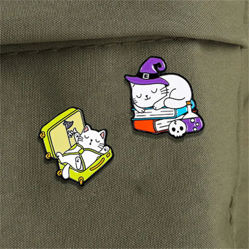 Casual Cartoon Style Animal Cat Alloy Unisex Brooches